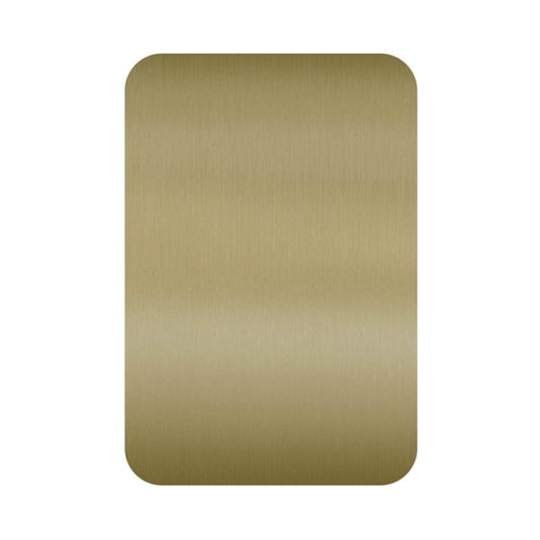 316 2mm 304 Stainless Steel Plate Sheet PVD Brushed Hairline Gold Coated