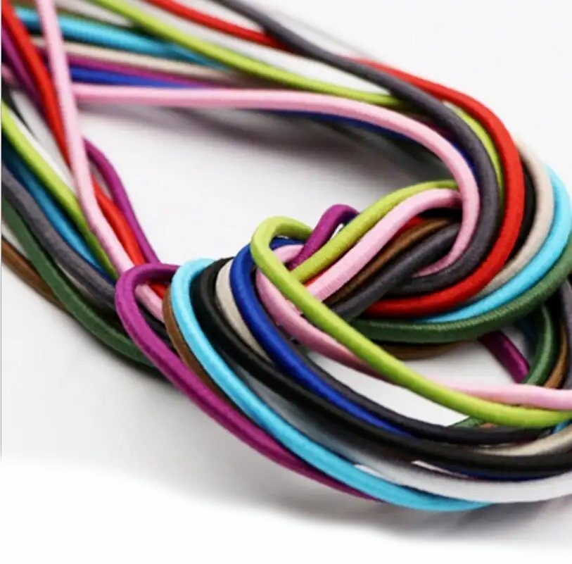 3mm Diameter High Strength Black Elastic Bungee Cord Rope for Heavy-duty Applications