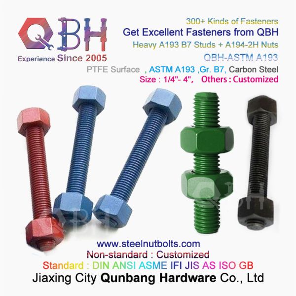 QBH PTFE 1070 Красный/Синий/Черный/Зеленый с покрытием 1/4