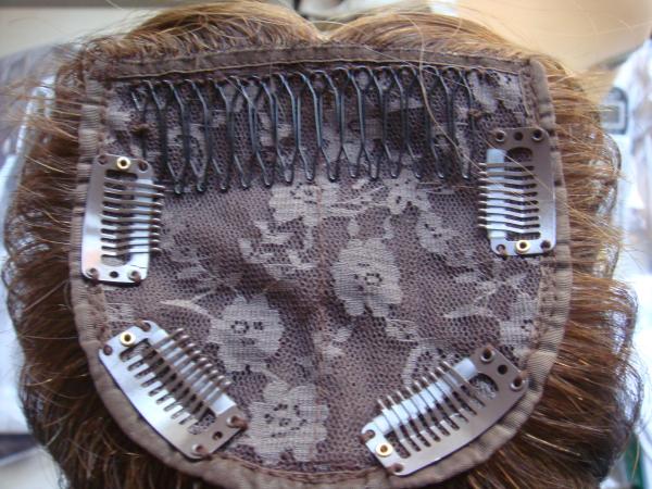 Les cheveux des dames Les pièces légères La densité de la chaleur Les perruques conviviales Partie moyenne