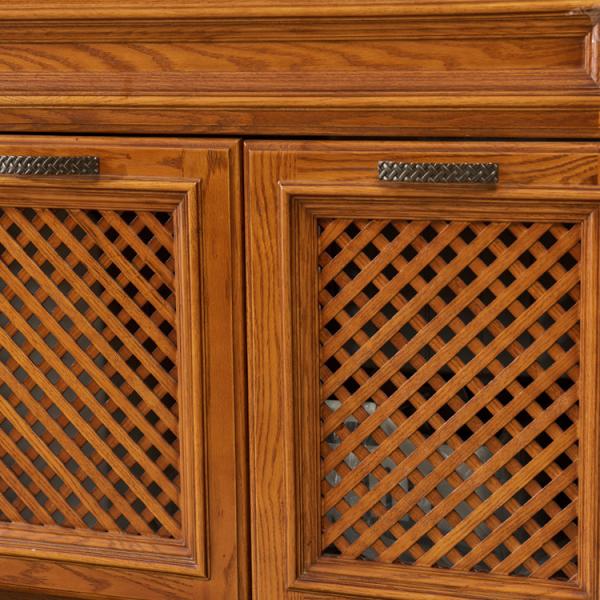 Classical RTA Lampblack 5mm Solid Wood Kitchen Island ODM
