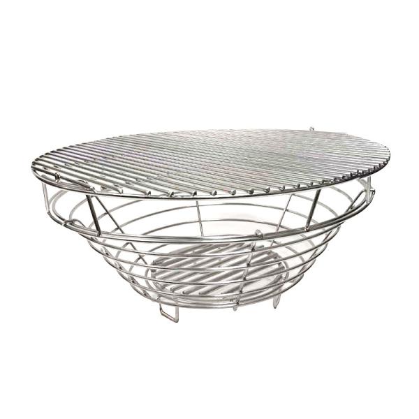 Round  500MM SS430 Kick Charcoal Ash Basket For Kamado Joe