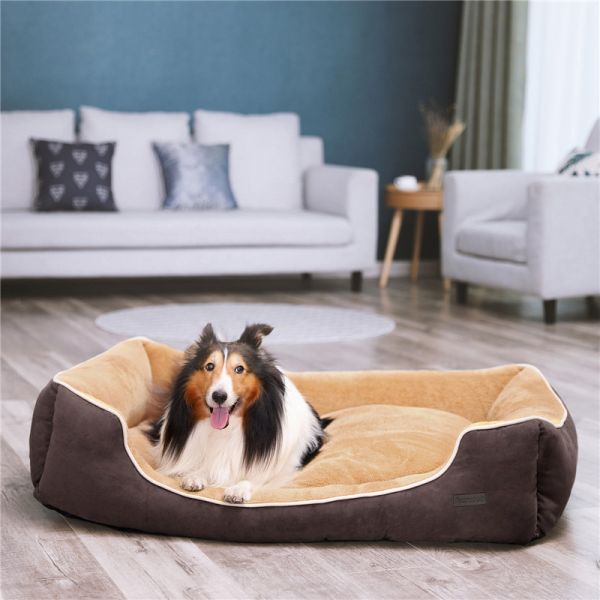PGW07YC Dog Bed Floor Cushion Mechanical Wash 100% Polyester Fiber Skin Friendly