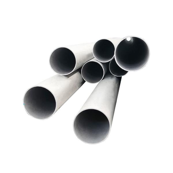 Gas Pipe ASTM A312 304L 316L 6mtr Seamless Stainless Steel Pipes Grey White Surface