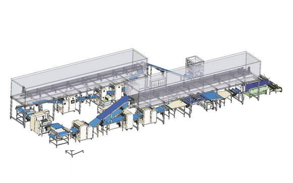 Bread Pinching and Cutting Table Dual-Use Production Line