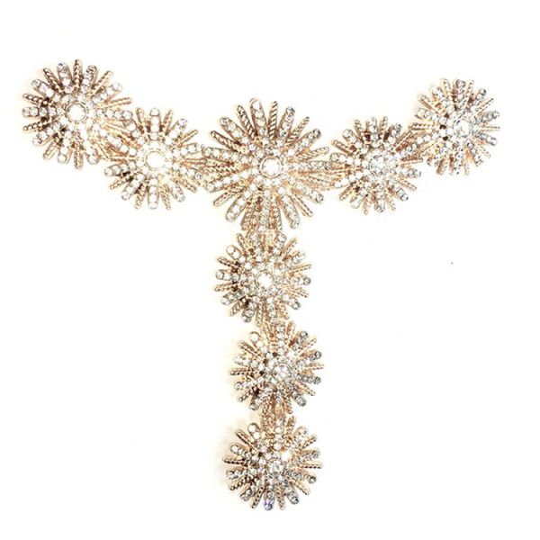 Europe Style Custom Crystal Diamond Shoe Ornament 10.8cm*9.0cm Size