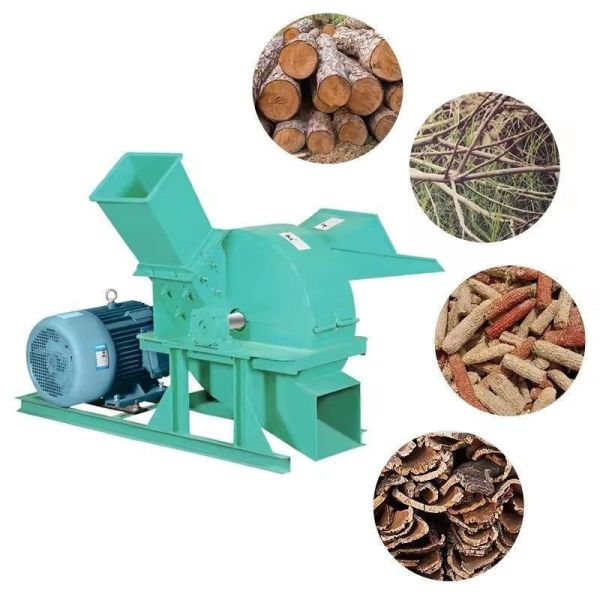 Industrial Mobile Diesel Wood Chipper Sawdust Waste Wood Board Pallet Crusher Machine