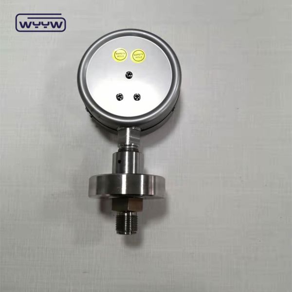 Aluminum Dial Material Chemical Diaphragm Pump Pressure Gauge OEM