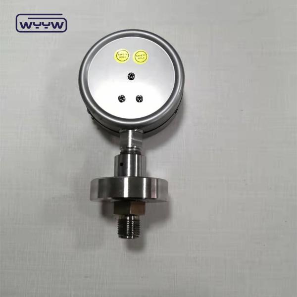 Todos os indicadores de pressão de aço inoxidável com flange homologados CE