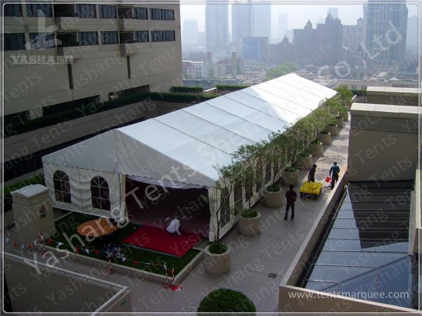 White Aluminum Structure Outdoor Party Tents 300 Sqm Amazing Wedding Marquees