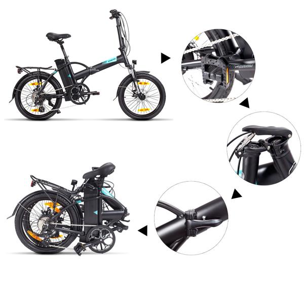 Folding 20 36V15.6AH, 561WH 5 Assist Modes 25KM/H