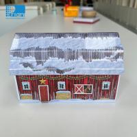 House Shape Candy Tin Can 0.21mm-0.35mm Metal Tinplate Food Tin Packing