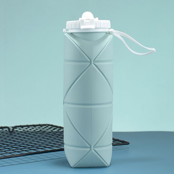 Silicone Collapsible Water Bottles Pop Its Water Bottle For Toddlers Camping Cup With Carabiner