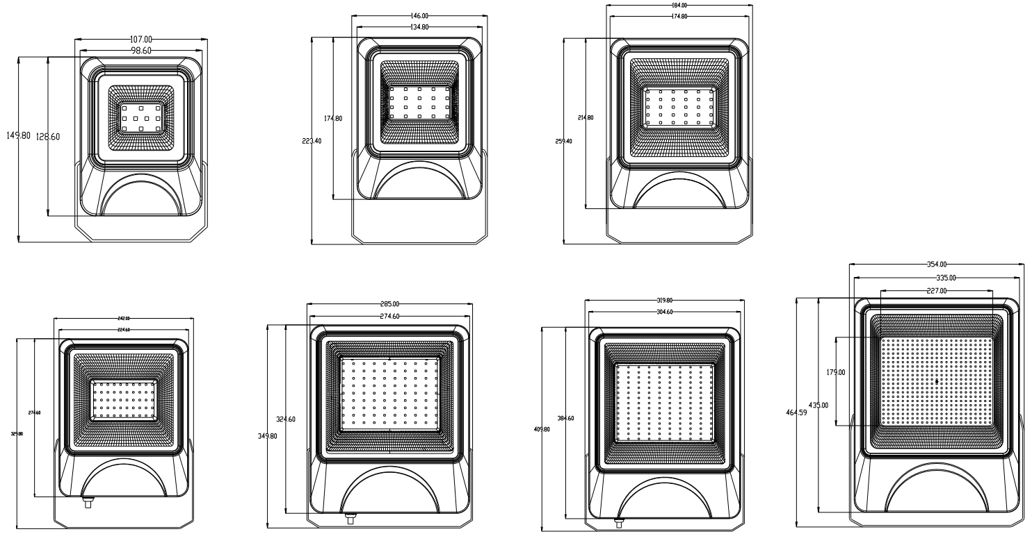 Фабричная цена 10W 20W 30W 50W 100W Высокопроизводительное светодиодное светодиодное освещение с функцией RGB для наружной коммерческой зоны