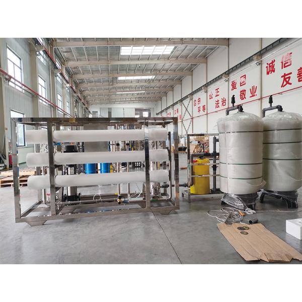 Instalação comercial de filtragem de água 6000LPH para filtragem de água por osmose reversa industrial