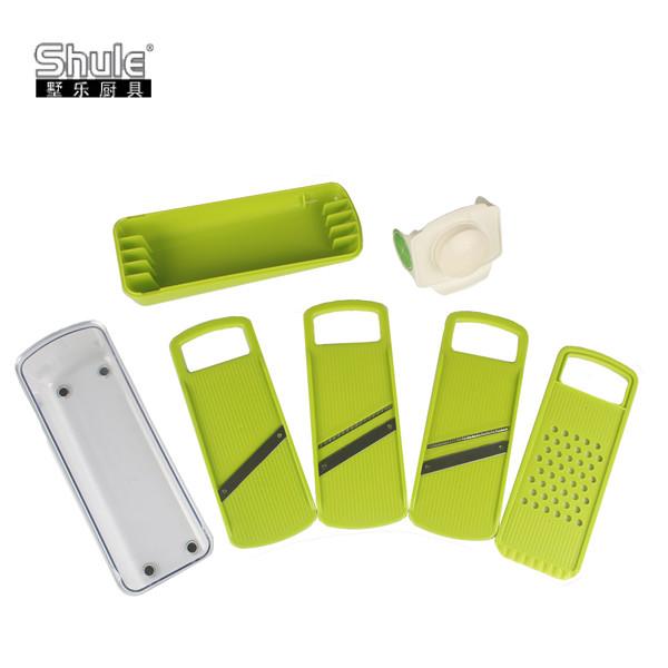 Multi Functional Plastic Vegetable Slicer LFGB 3 In 1 Adjustable Mandoline Slicer Adjustable