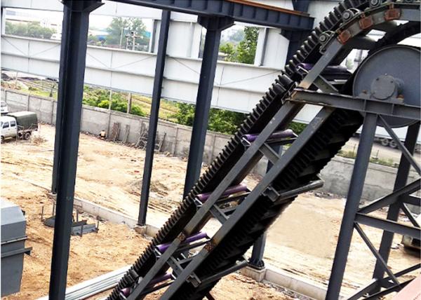 Skirt Rubber Type Sidewall Belt Conveyor For Grain Metallurgical Industry
