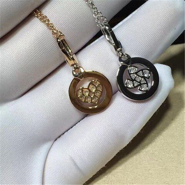 Real low price and high quality jewels B diamond  necklace 18k gold white gold yellow gold rose gold diamond  necklace