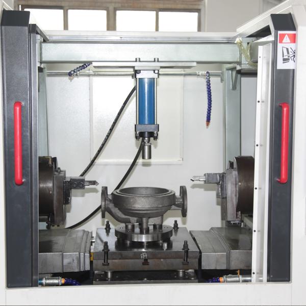 Double Sided Cnc Turning And Milling Boring Lathe Machine For Sluice Valve
