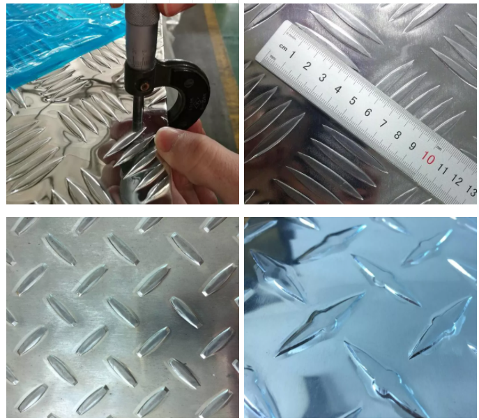 Checkered Embossing Aluminum Plate H12 3105 5052 Diamond Sheet Alloy For Boat Lift
