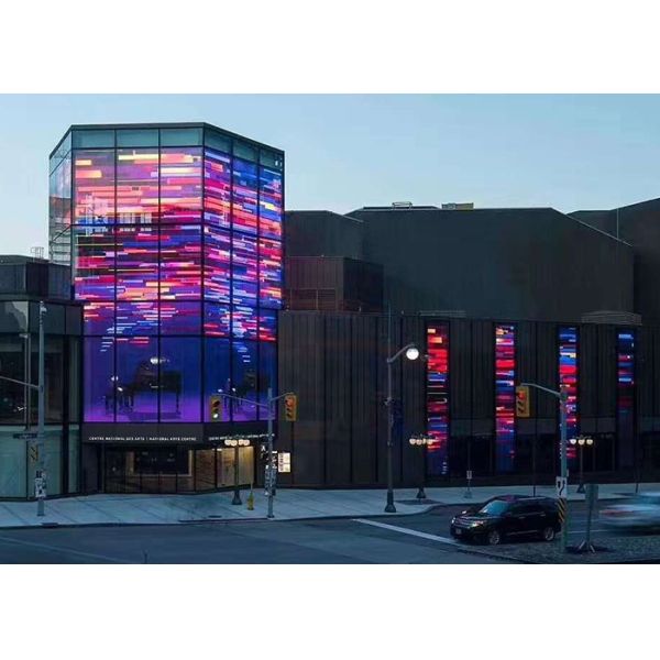 10.42mm Transparent Led Video Screen 140 degree Horizontal