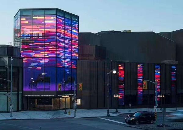 95 Transparent Glass LED Display Dustproof For Window