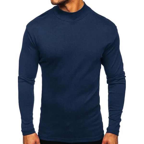 Men's Long-Sleeved T-Shirt Pullover Undershirt Support 7 Days Sample Order Lead Time