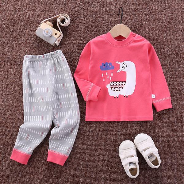 Breathable Children'S Pajama Set Cotton Boys And Girls Homewear