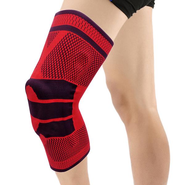 nylon silicon knee sleeve Compression Knee Brace Knee Support For Running Basketball