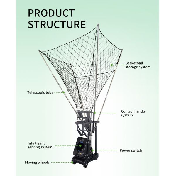 Apresse a máquina ajustável do tiro do basquetebol para a competição profissional