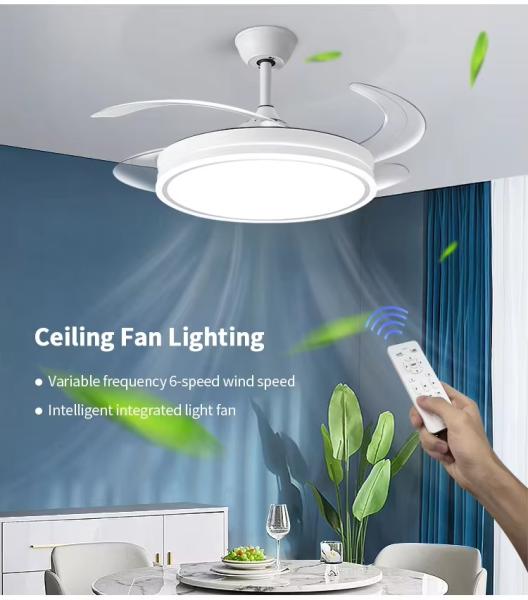 mayorista Iluminación de techos contemporáneos con ventilador para el hogar o la villa Metal hierro cobre para iluminación ambiental