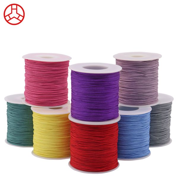 Плетённый нефритовый китайский узел веревка 100M 0,8 мм нейлонный крысиный хвост кружевная веревка для ювелирных изделий