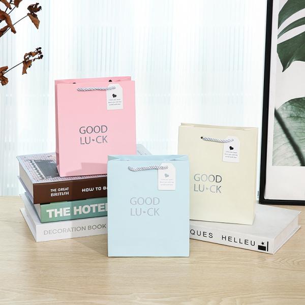 Sacs-cadeaux en papier écologiques avec poignées de corde pour vêtements