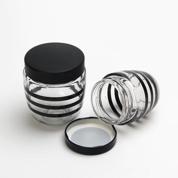Honey Glass Storage Jars Honey Bottles Empty Round Small Glass Honey Containers