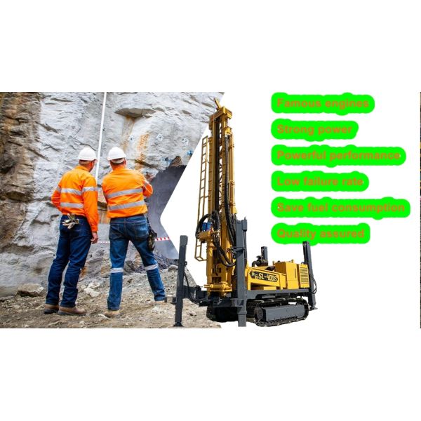 400Meters Crawler Water Well Drilling Rig 190KW Truck Mounted Borehole Drilling Machine