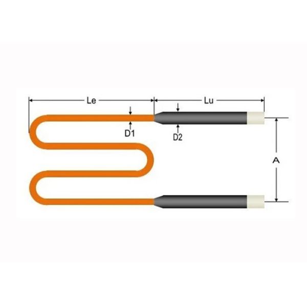 Нагревающие элементы дисилицида молибдена особой чистоты для высокотемпературной печи