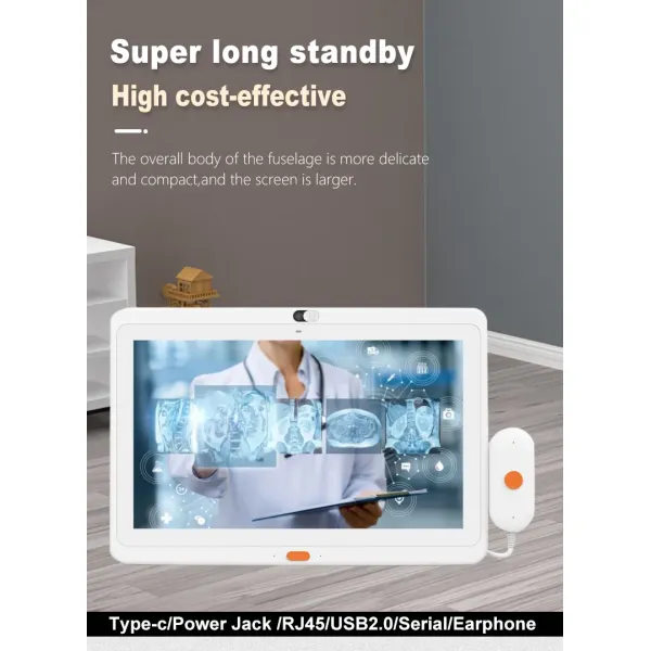 Wall-Mounted 13.3inch Android Tablet Nurse Call System for Medical Hospital Patient Care