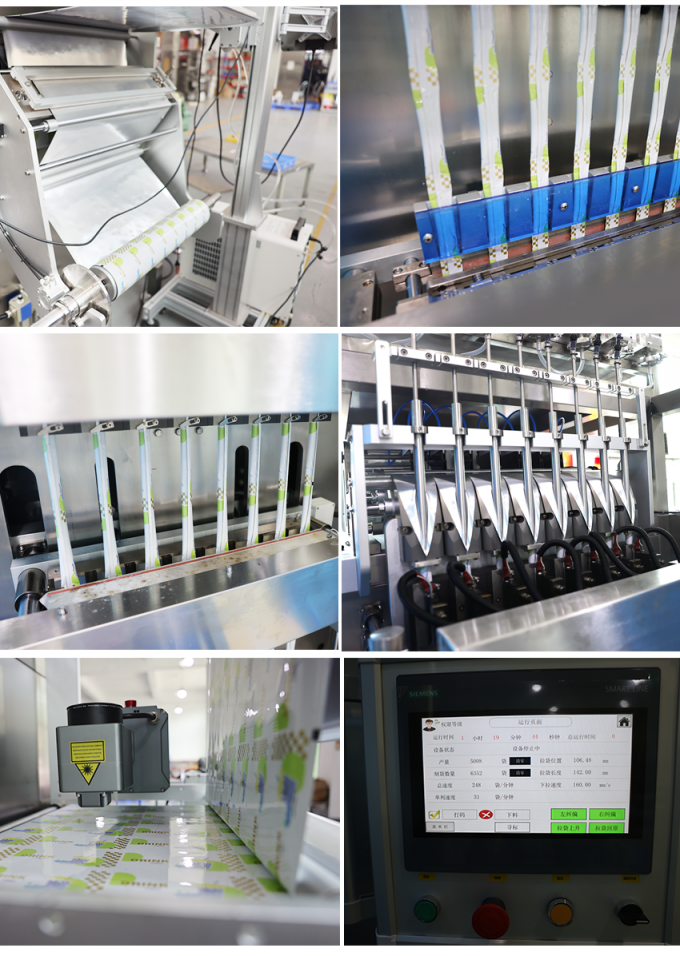 Fully Automatic Multilane Liquid Sachet Creamy Dressing Filling Machine