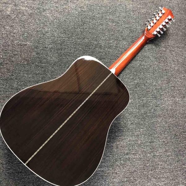 Custom 12 Strings D Body Solid Cedar Top Rosewood Back Side Guilds Acoustic Electric Guitar