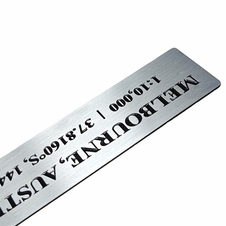Custom Metal Aluminum Label Personal Design Brass Alloy Nameplate Laser Engraving Marking Blank Metal Nameplate