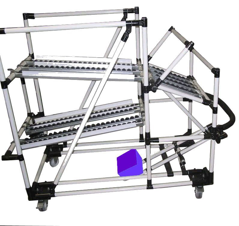 HJ-14 Black Electrophoresis Metal Lean Pipe Joint in 2.3MM Thickness for Tube Warehouse Rack