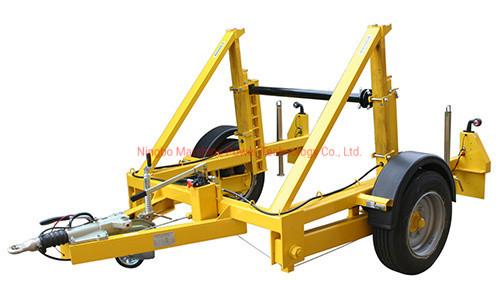 Steel Wire Drum Single Hydraulic Cable Reel Trailer Self Loading OEM