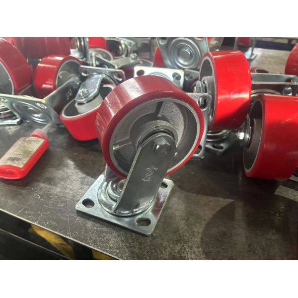 Шароподшипник железный PU колесо колеса 100 мм для превосходного грузоподъемности