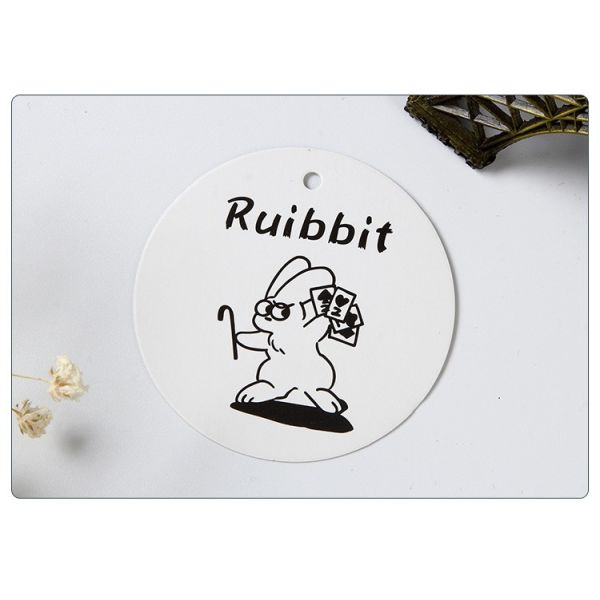 Wholesale Cloth Tag Gold Foil Printing Tag For Garment Jeans Customized Coated Paper Hangtag For Clothing Own Logo