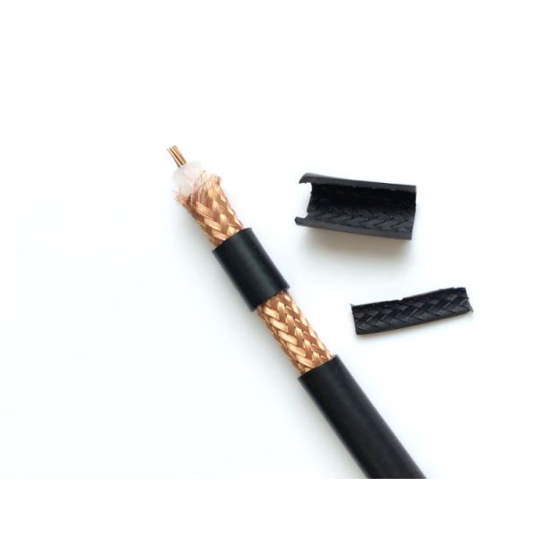 высоковольтный двойной коаксиальный кабель экрана 40КВ 30 омов для нового управления энергией