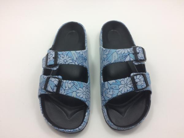 Flower Patterns EVA Kids Biken Slippers Flat Beach Shoes Toddler Slipper