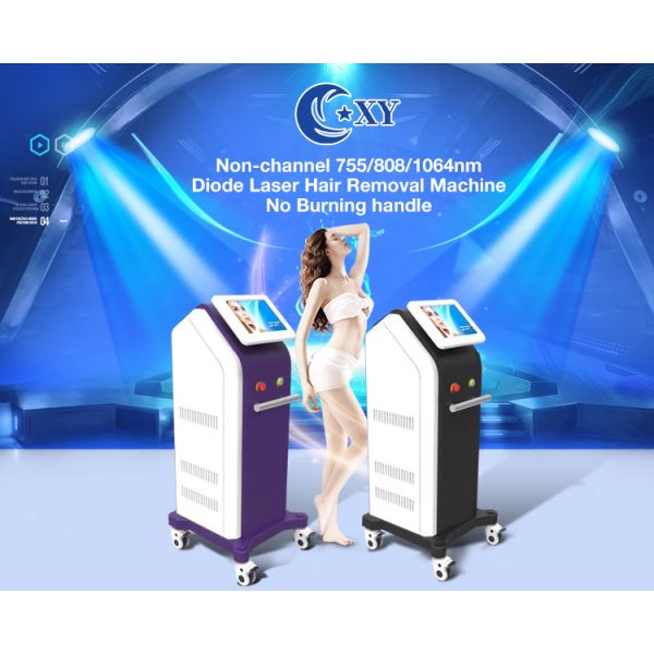 808/755/1064nm diode laser three wavelength permanent painless hair removal machine factory price