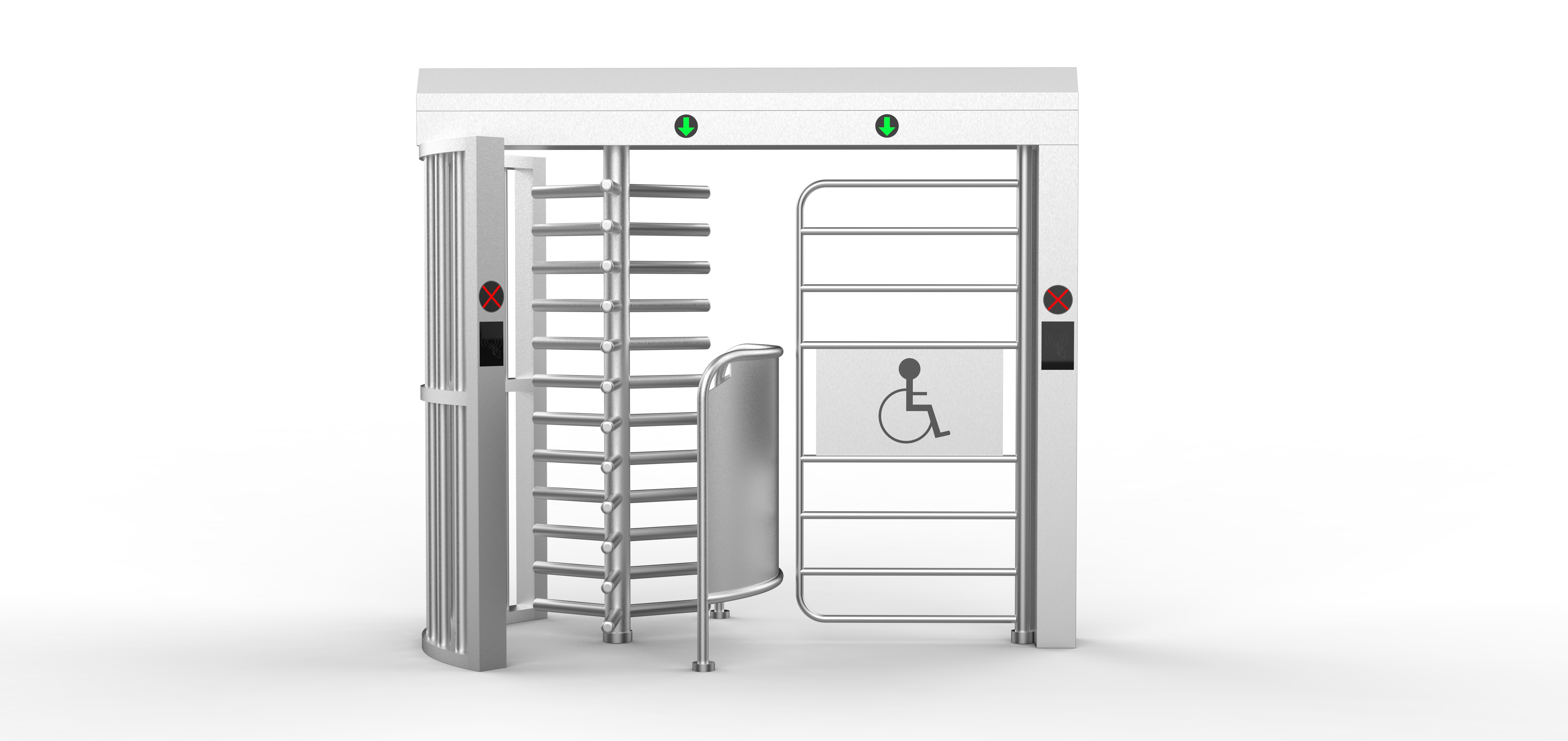Wholesale Pedestrian Automatic Full Height Handicap Turnstile for Community