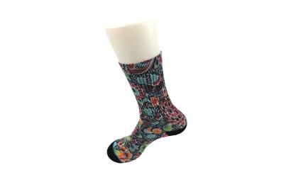 Odor Resistant Long Printed Socks , Blue Unisex Adults Novelty Ankle Socks