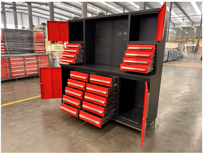 Тяжелый грузовик коричневый 10 футов 40 ящик стальной рабочей скамьи инструментальный шкаф для ремонта мобильных телефонов